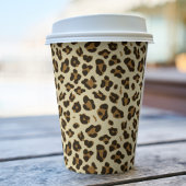 Trendy Leopard Print Papieren Bekers