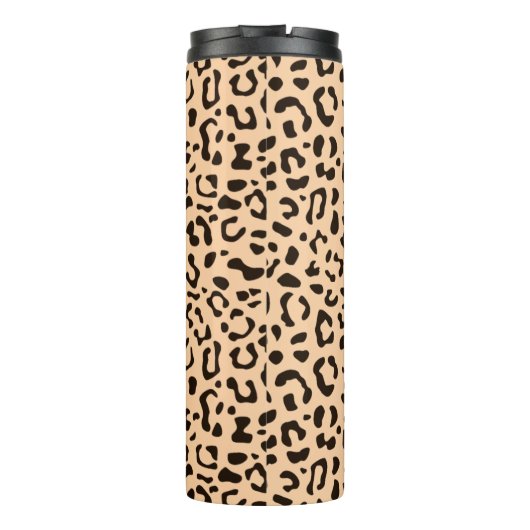 Trendy Leopard print patroon Thermosbeker (Achterkant)