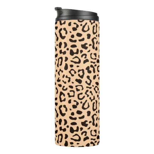 Trendy Leopard print patroon Thermosbeker (Geroteerd rechts)