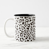 Trendy Leopard print patroon Tweekleurige Koffiemok (Links)