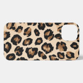 Trendy Leopard Print Slim Telefoonhoesje iPhone Hoesje (Achterkant horizontaal)