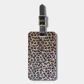 Trendy Leopard Print Travel Bagagelabel (Voorkant verticaal)