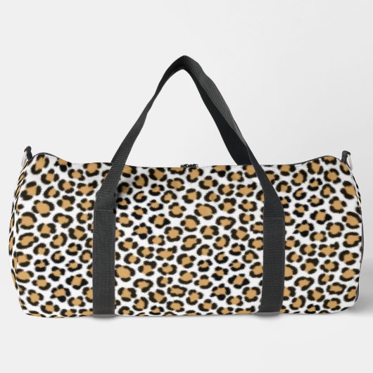 Trendy Leopard Simulate Fur Effect Pattern Plunjezak (Voorkant)