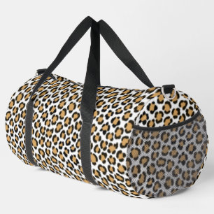Trendy Leopard Simulate Fur Effect Pattern Plunjezak