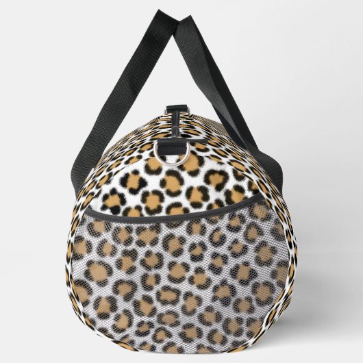 Trendy Leopard Simulate Fur Effect Pattern Plunjezak (Rechts)