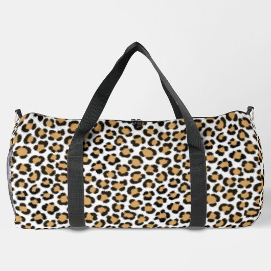 Trendy Leopard Simulate Fur Effect Pattern Plunjezak (Achterkant)