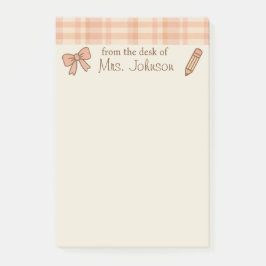 Trendy leraar gepersonaliseerde 4 "x6" post-it not post-it® notes