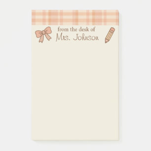 Trendy leraar gepersonaliseerde 4 "x6" post-it not post-it® notes