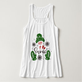 Trendy Let it Snow-kerstcitaat T-Shirt