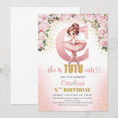 Trendy letter C monogram ballerina meisje verjaard Kaart (Voorkant / Achterkant)