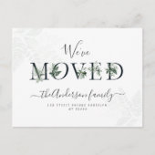 Trendy lettering New Home Moving aankondiging Briefkaart (Voorkant)