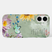 Trendy lettering waterverf botanische groene kunst Case-Mate iPhone case (Achterkant (horizontaal))