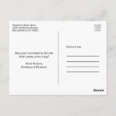 Trendy lettertypemachine - Minimale speldenfoto Briefkaart (Achterkant)