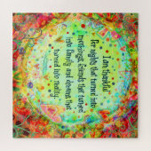 Trendy Leuk Dankbare Zegeningen Inspirivity Legpuzzel (Horizontaal)
