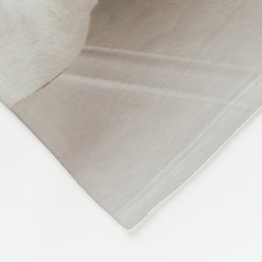 Trendy Leuk Modern Foto Persoonlijk Monogram Fleece Deken (Hoek)