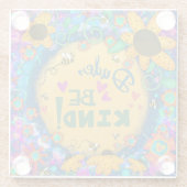 Trendy Leuk Vriendelijkheid Unieke Bloemen Dude We Glazen Onderzetter (Achterkant)