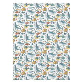 Trendy Leuke Kleurrijke Haaien Onder Het Zee Thema Tafelkleed (Voorkant)