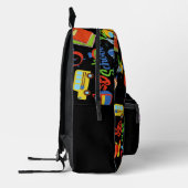 trendy levendige Terug naar School Pattern Bedrukte Rugzak (Links)