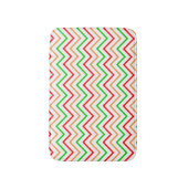 Trendy licht chevronpatroon badmat (Voorkant Verticaal)