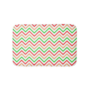 Trendy licht chevronpatroon badmat