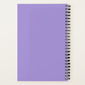 Trendy Licht Paars Modern Monogram Notitieboek (Achterkant)