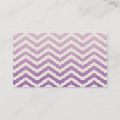 TRENDY lichte ombre chevron patroon violet paarse Visitekaartje (Achterkant)