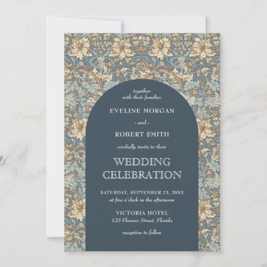 Trendy lichte pastel gedempte kleuren bloem Nouvea Kaart (Voorkant)