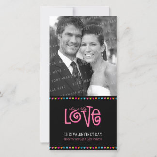 TRENDY LIEFDE FOTOKAART :: LOVELETTERS 2P FEESTDAGENKAART