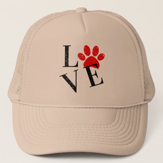 TRENDY LIEFDE HOND MOEDER POOT TRUCKER PET (Voorkant)