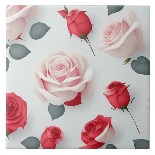 Trendy  Liefde Roos Collectie Tegeltje (Voorkant)