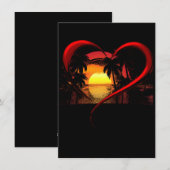 Trendy Liefde Valentijnsdag   Feestdagenkaart (Voorkant / Achterkant)