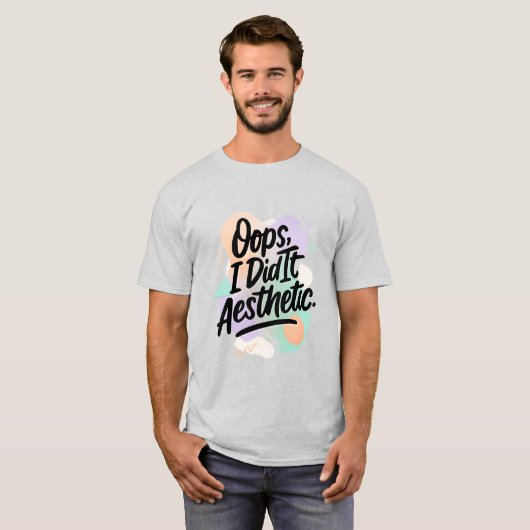 Trendy Lifestyle Sociale Humor T-shirt (Voorkant volledig)