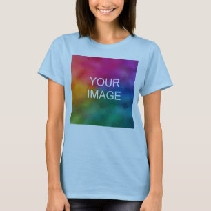 Trendy Light Blue Elegant Modern Sjabloon T-shirt