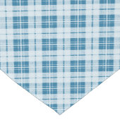 Trendy Light Blue tartan Korte Tafelloper (Hoek)