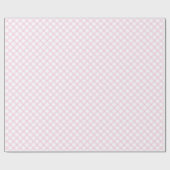 Trendy Light Pink & White Plaid Birthday Gift Wrap Cadeaupapier (Vlak)