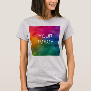 Trendy Light Steel Elegant Modern Sjabloon T-shirt