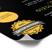 Trendy Lightbulb, elektricien Adverteren Poster (Hoek)