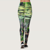 Trendy Lily Pad Camouflage look Leggings (Achterkant)