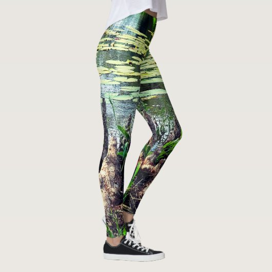 Trendy Lily Pad Camouflage look Leggings (Rechts)