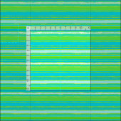 Trendy Lime Green Aqua Turquoise Stripes Pattern Stof (Delen)