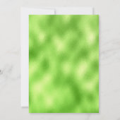 Trendy Lime Green Custom Photo Save The Date (Achterkant)