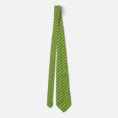 Trendy Lime Green Marco Polo Gek Geweven Patroon Stropdas (Achterkant)