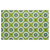 Trendy Lime Green White en Black Geometric Pattern Stof (Fat Quarter)