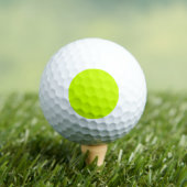 Trendy Limoen Zest effen kleur Golfballen (Insitu Shirt)