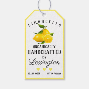 Trendy Limoncello Likeur Fles Hanglabel Cadeaulabel