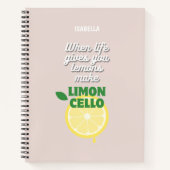 Trendy Limoncello Quote Notitieboek (Voorkant)