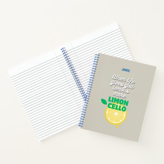 Trendy Limoncello Quote Notitieboek (Binnen)