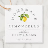 Trendy Limoncello Wedding Bedankjes Labels (Voorkant)