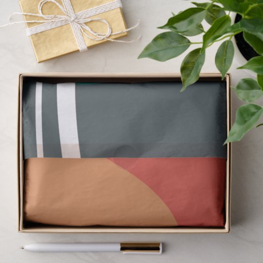 Trendy line art design tissuepapier (Geschenk)