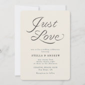 Trendy lint elegante script trouwkaart kaart (Voorkant)